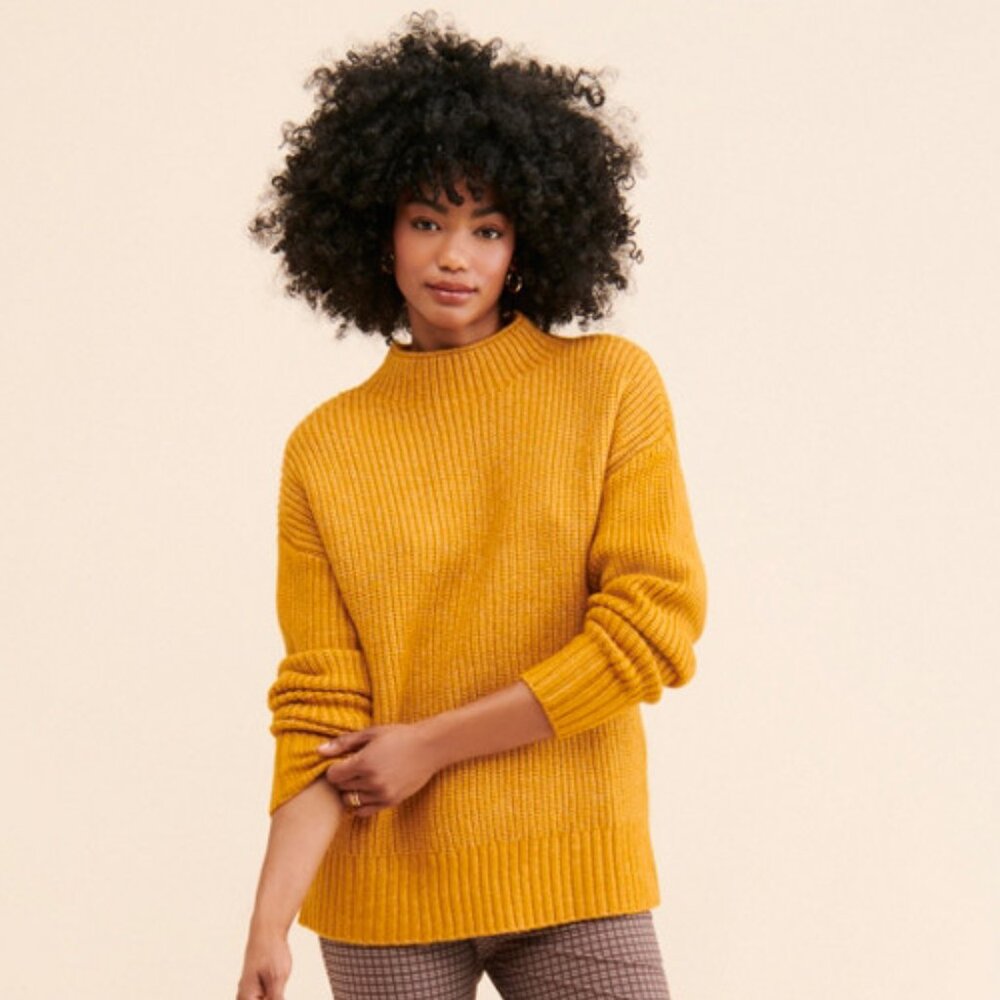 Varley Skyla Funnel-Neck Sweater (Size S)